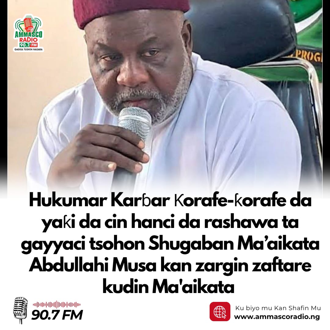 Hukumar Karɓar Ƙorafe-ƙorafe da Yaƙi da Cin Hanci da Rashawa ta Jihar Kano, PCACC, ta bayyana cewa ta gayyaci tsohon Shugaban Ma’aikatan Jihar Abdullahi Musa kan zargin cire kuɗi daga albashin ma’aikata.