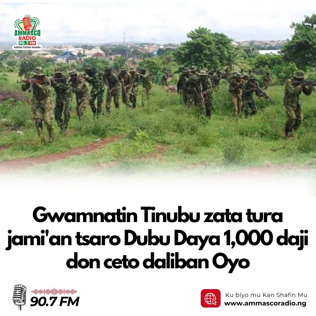 Gwamnatin Tinubu zata tura jami'an tsaro Dubu Daya 1,000 daji don ceto daliban Oyo